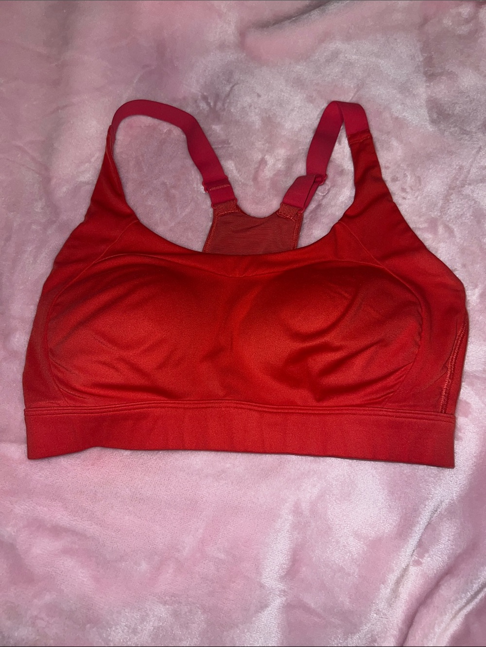 Gymshark Red Molded Cup Racerback Sports Bra